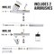 2 Airbrush Nail System Kit with 12 Paint Color Set, High Performance Single-Piston Airbrush Air Compressor